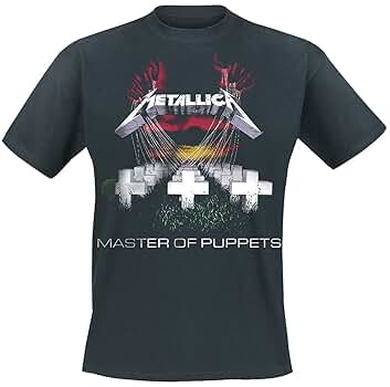 週末限定。LLICA Master of Puppets Tシャツ Amazon.com: Metallica T Shirt Master Of Puppets Album Tracks