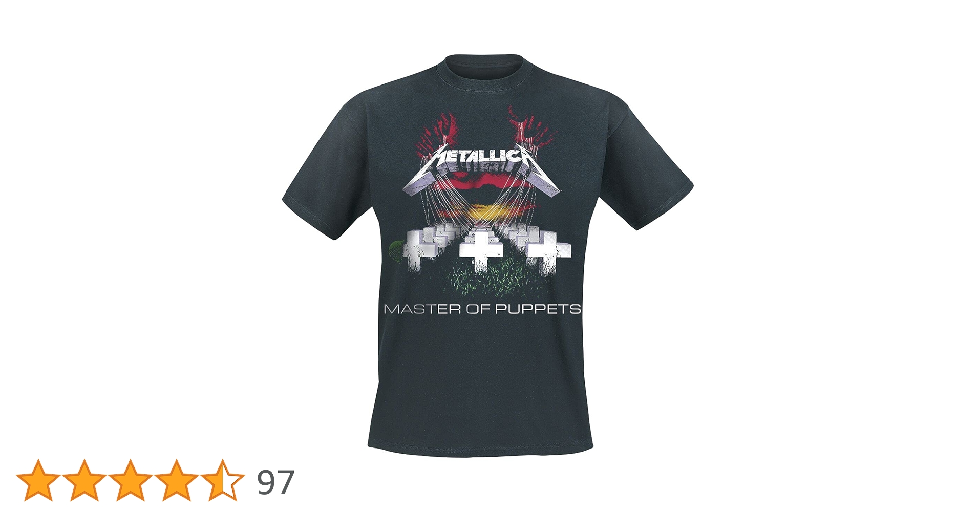Amazon | Metallica T Shirt Master Of Puppets Album Tracks