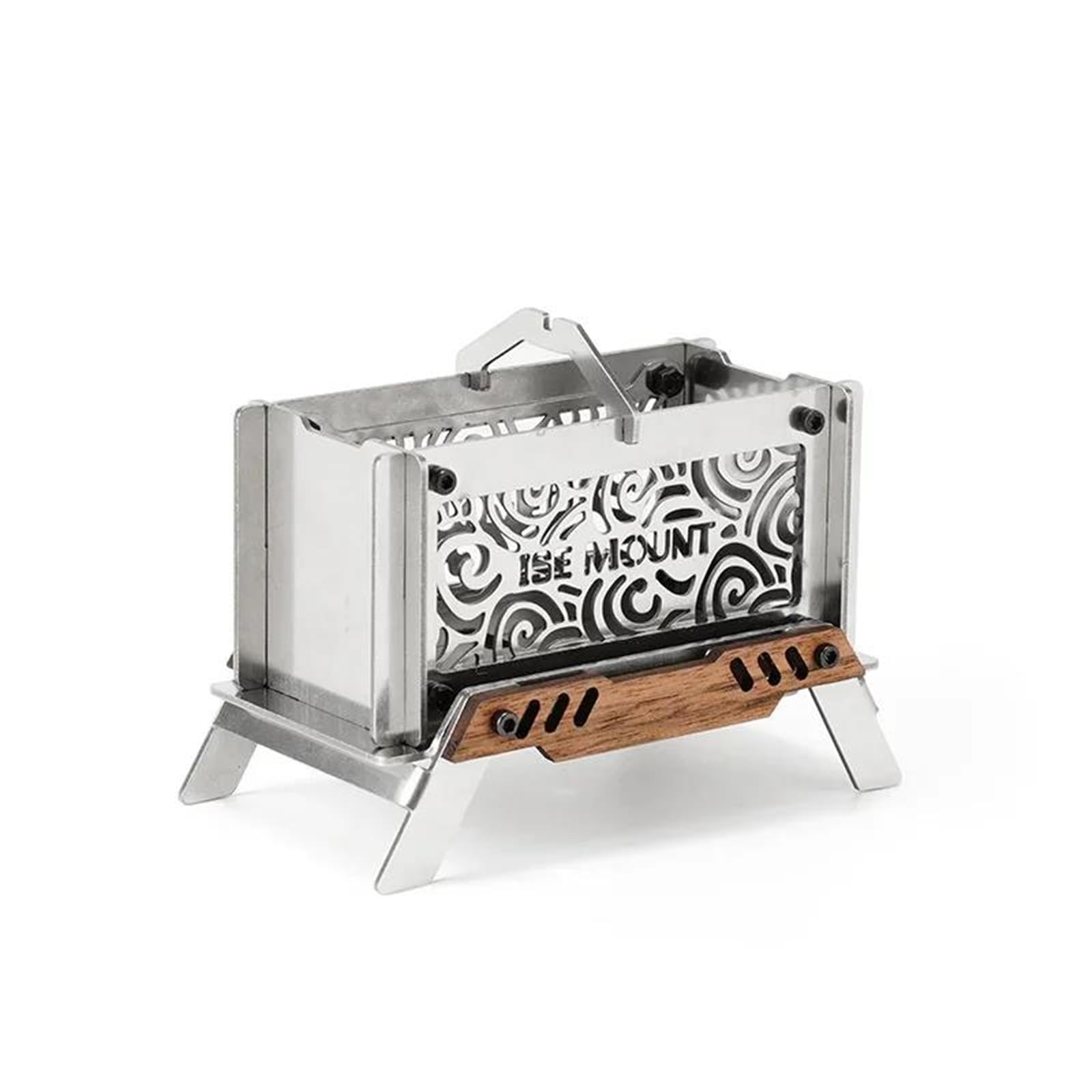 Estufa leña Acero Inoxidable Exteriores Mini Estufa aromaterapia leña Desmontable Plataforma portátil fogatas Camping difusor Incienso antimosquitos calefacción Cocina Patio Camping