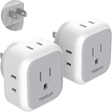 Amazon Co Jp コンセント タップ Tessan 4ac口 電源タップ コンセント 分岐 充電タップ 直挿しマルチタップ たこあしコンセント コンパクト 2個セット パソコン 周辺機器