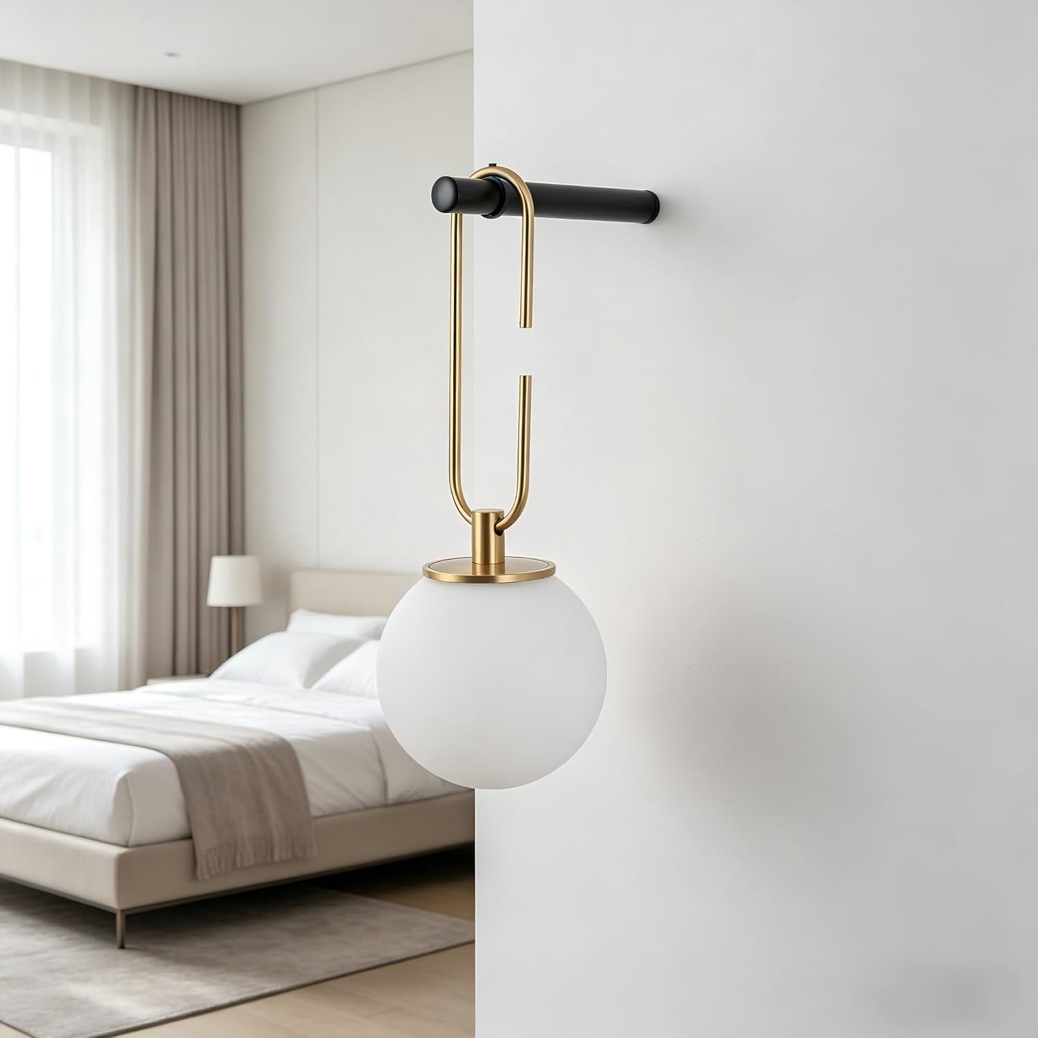 Wall Sconce Battery Operated Set of 2,Black Rechargeable Wireless Battery Wall Light Indoor Fixture with Remote Dimmable 3CCT＆9 Colors Modes Wall Lamps for Bedroom Living Room Hallway Decor