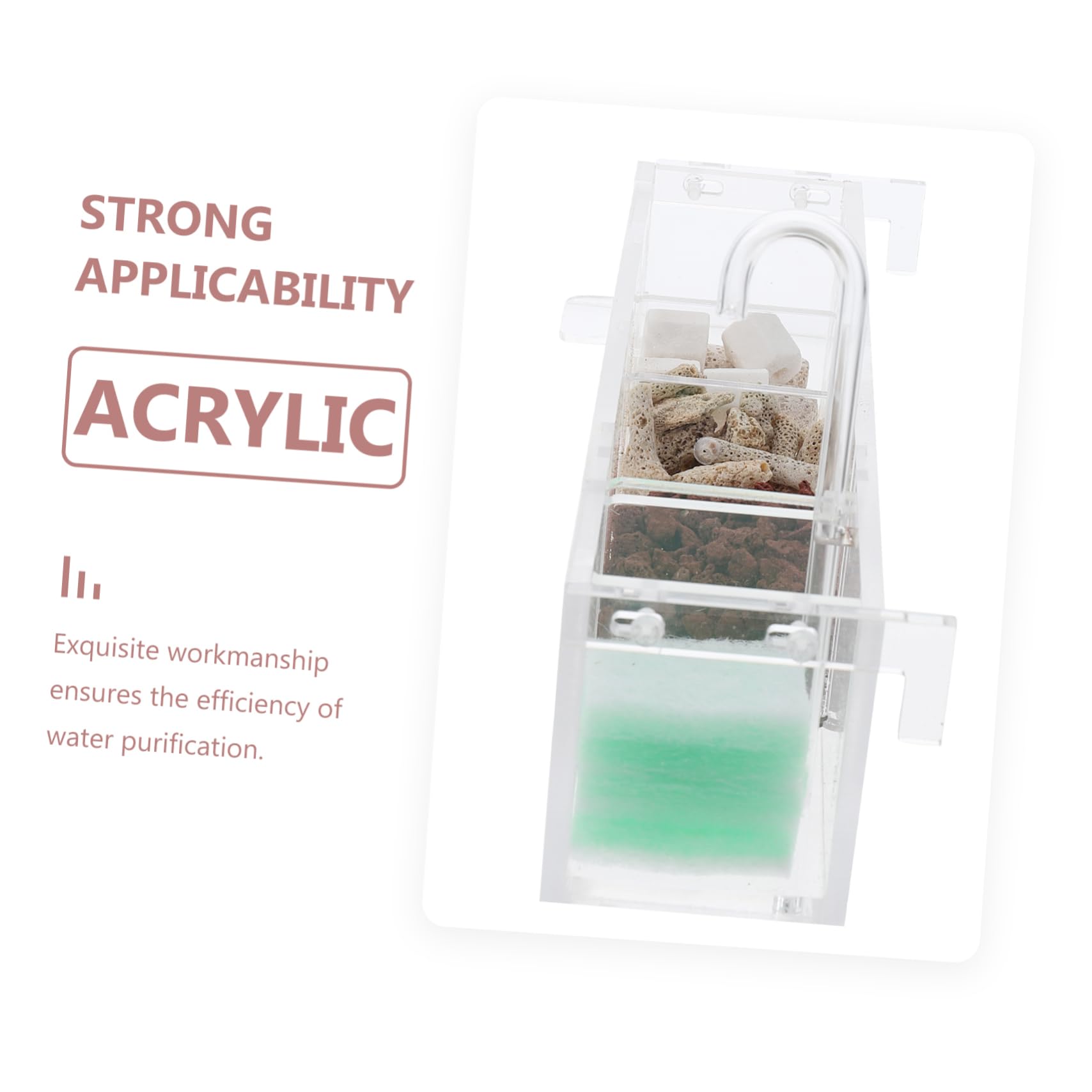 DOITOOL 1juego Filtro De Acuario Colgante Silencioso Caja De Filtración Externa para Peceras Purificador De Agua De Acuario Sistema De Eficaz para Mantener Peces Saludables y Limpios