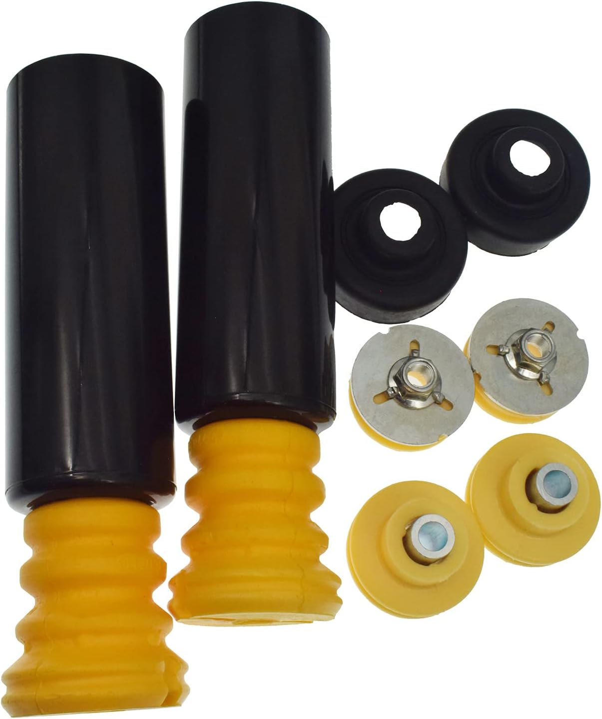For BMW E81 E82 E88 E89 E90 E92 E93 Rear Upper Lower Shock Mounts Grommets & Bump Stops Kit 3353676733401 33506771737 33506771738 33526768544