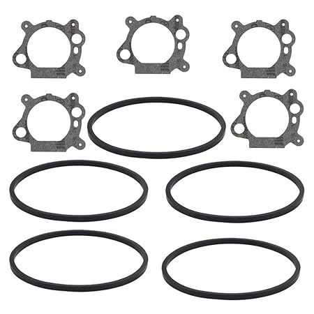Mengxiang 5pcs Float Bowl Gasket with 5pcs Carburetor Gasket for 693981 280492 795629 272653 272653S BS-795629