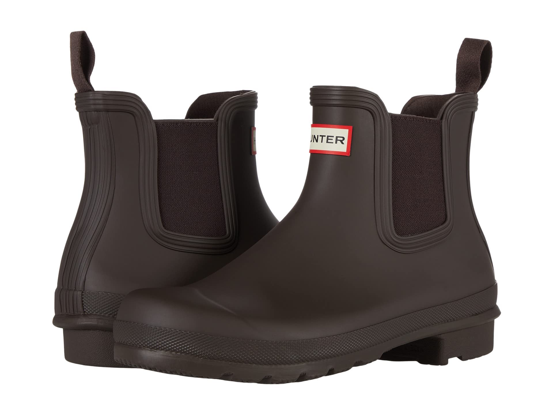 Amazon | HUNTER Original Chelsea Bitter Chocolate 7 M | レインシューズ