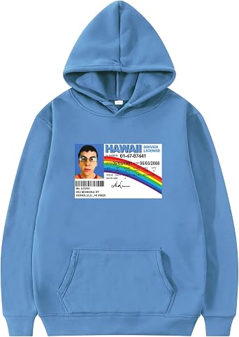 McLovin ID Hoodie for Men Classic Sweatshirt Soft Pullover Fashion Super Movie Bad