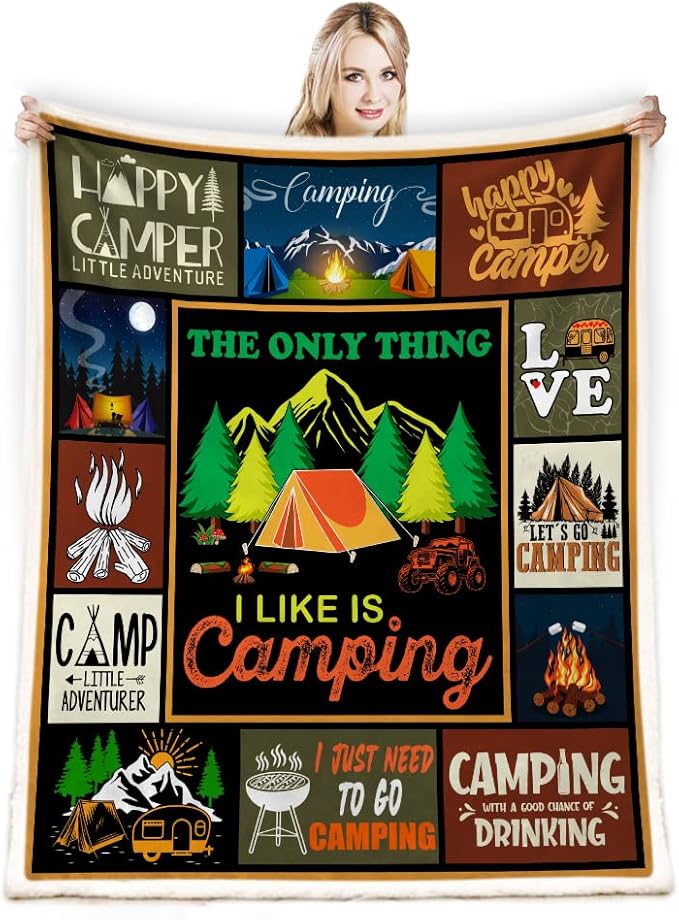 Juirnost Camping Gifts Camping Blankets Best Gifts for Rv