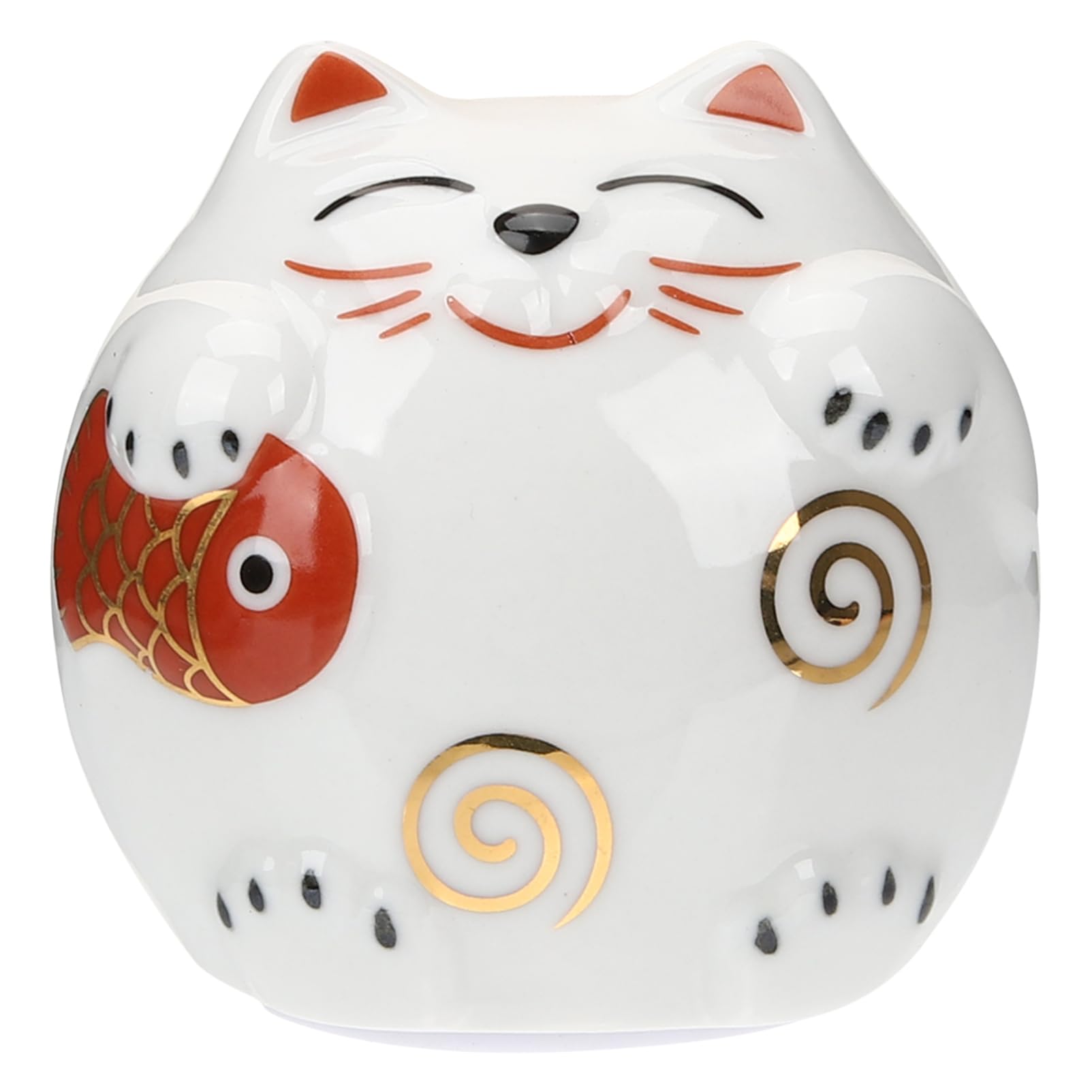 VICASKY 4stücke Ceramic Piggy Bank Maneki Neko Statue Glückskatze Ornamente Für Zuhause Büro Praktische Spardose Mit Verarbeitung Japanische Dekoration Für Katzenliebhaber