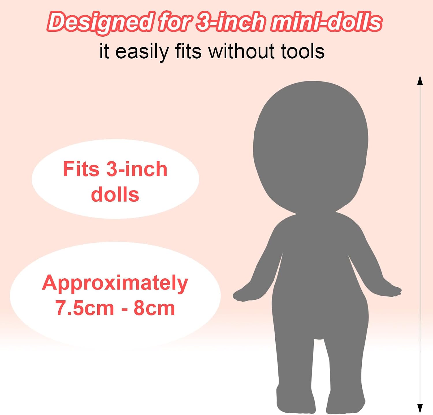 8 Sets 3 Inch Doll Clothes, Collector Clothes with Tops & Skirts image 5