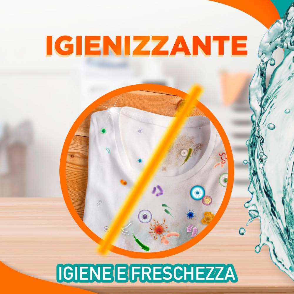 Sole Detergente Lavadora Higiene y Frescura 205 lavados (5 x 41), Fórmula desinfectante, Detergente Lavadora Líquido Higiene y Frescura, contra bacterias y mal olor