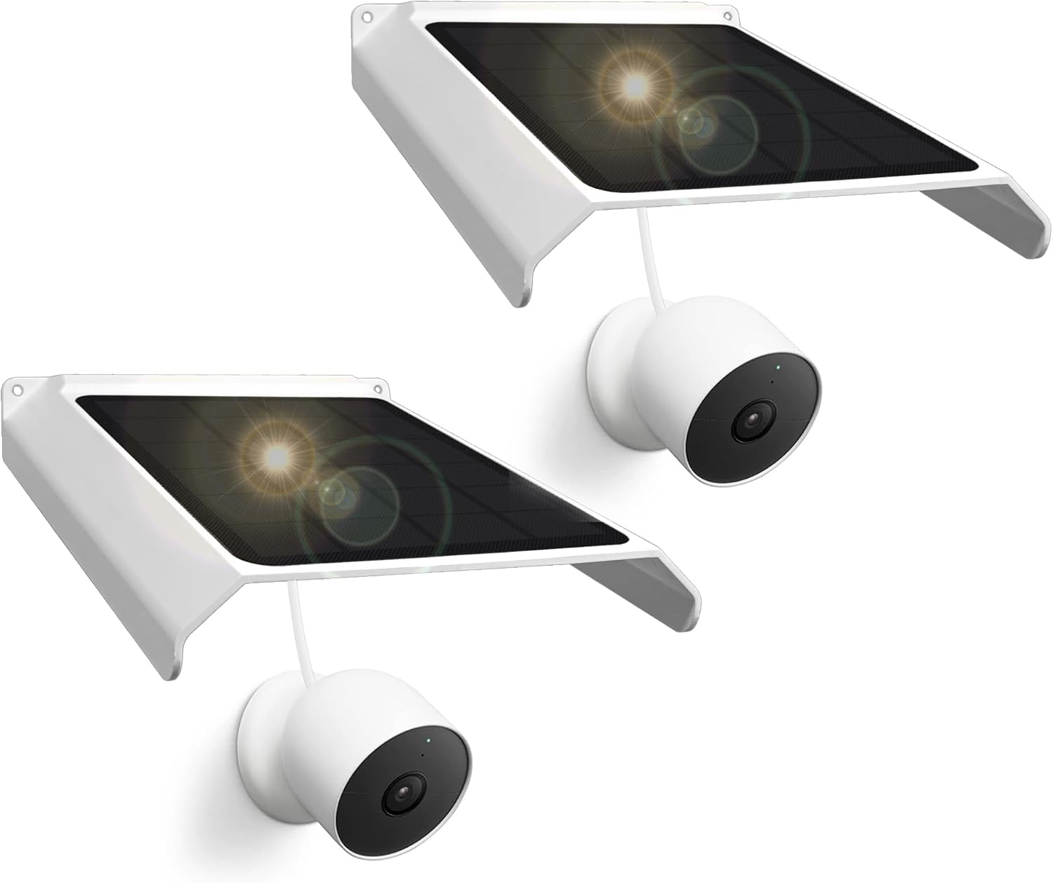 Solar Panel for Google Nest Camera Outdoor or Indoor(Battery-2nd Gen)