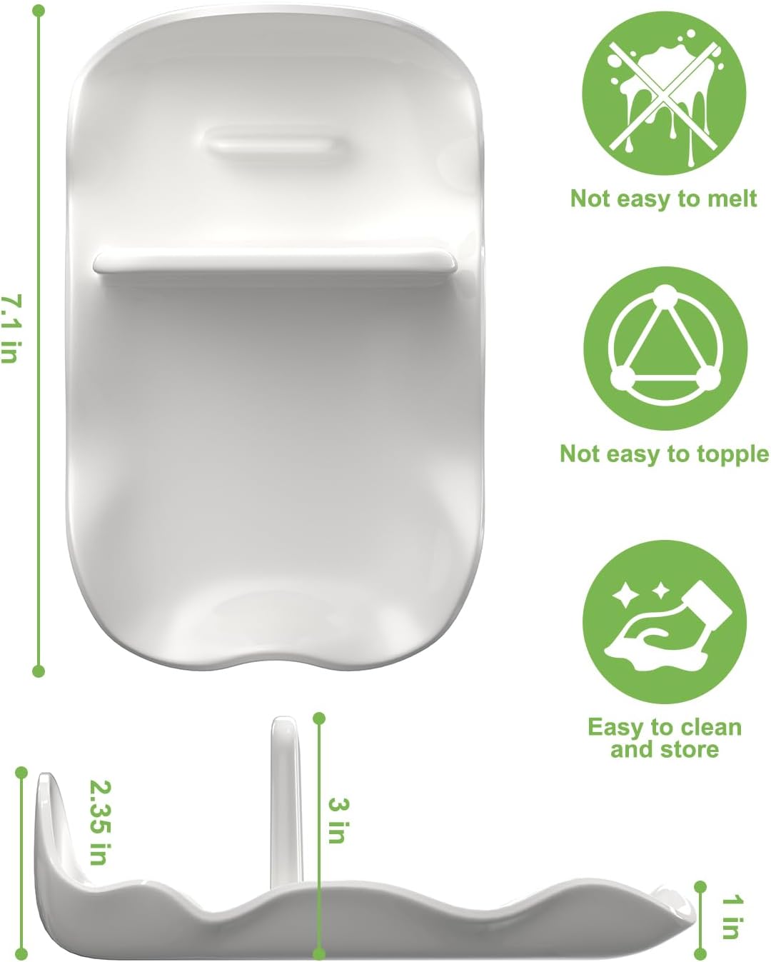 Spoon Rest for Stove Top, Ceramic Pot Lid Holder, Large Spoon Rests for Kitchen Counter, Spatula Rest & Kitchens Utensils Holder, Protects Stove Top and Countertops, Modern Kitchen Accessories - Image 6