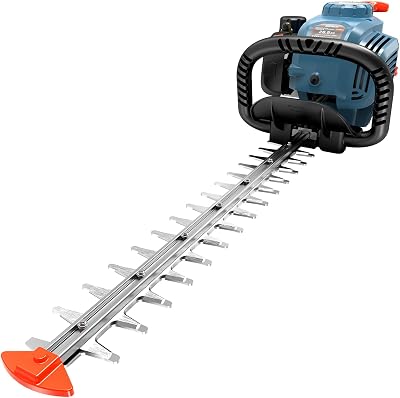 SENIX 4QL 26.5 cc 4 Cycle 22-Inch Gas Hedge Trimmer, Garden Tool to Trim Shrubs,Bushes,and More,Double Sided Dual Action Blades,1-1/8" Cutting Capacity,Includes Blade Cover(HT4QL-L)