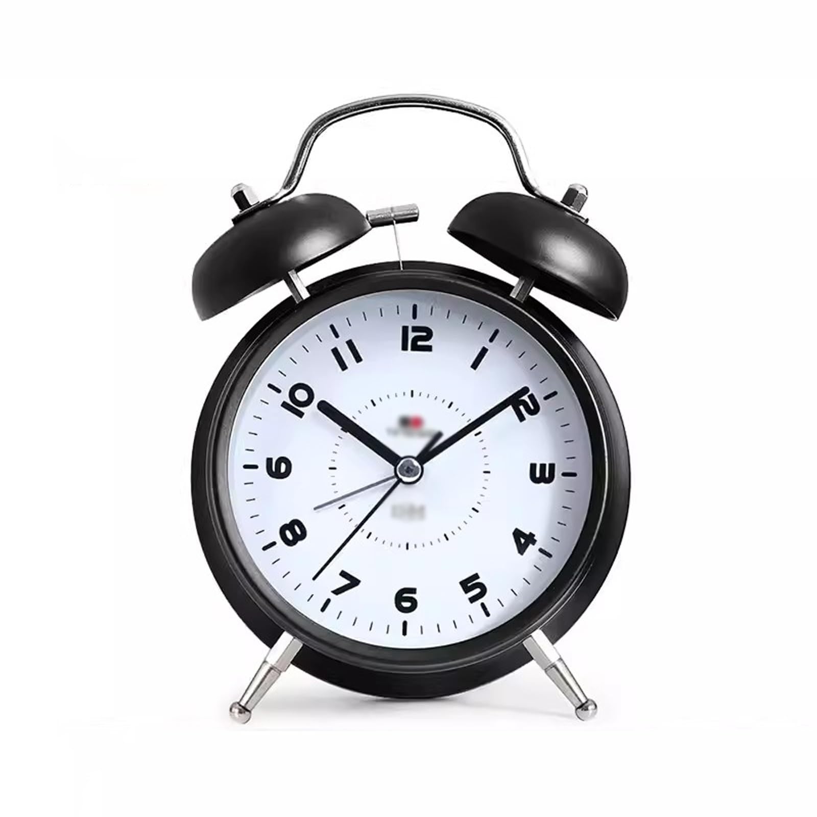 Despertador, Reloj de Escritorio pequeño 4 Pulgadas con luz Nocturna y Alarma(Black)