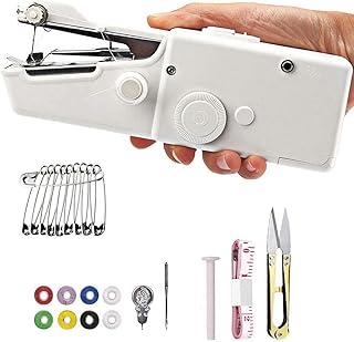 ELECDON Quick Handy Stitch Portable Mini Handheld Cordless Sewing Machine (White)