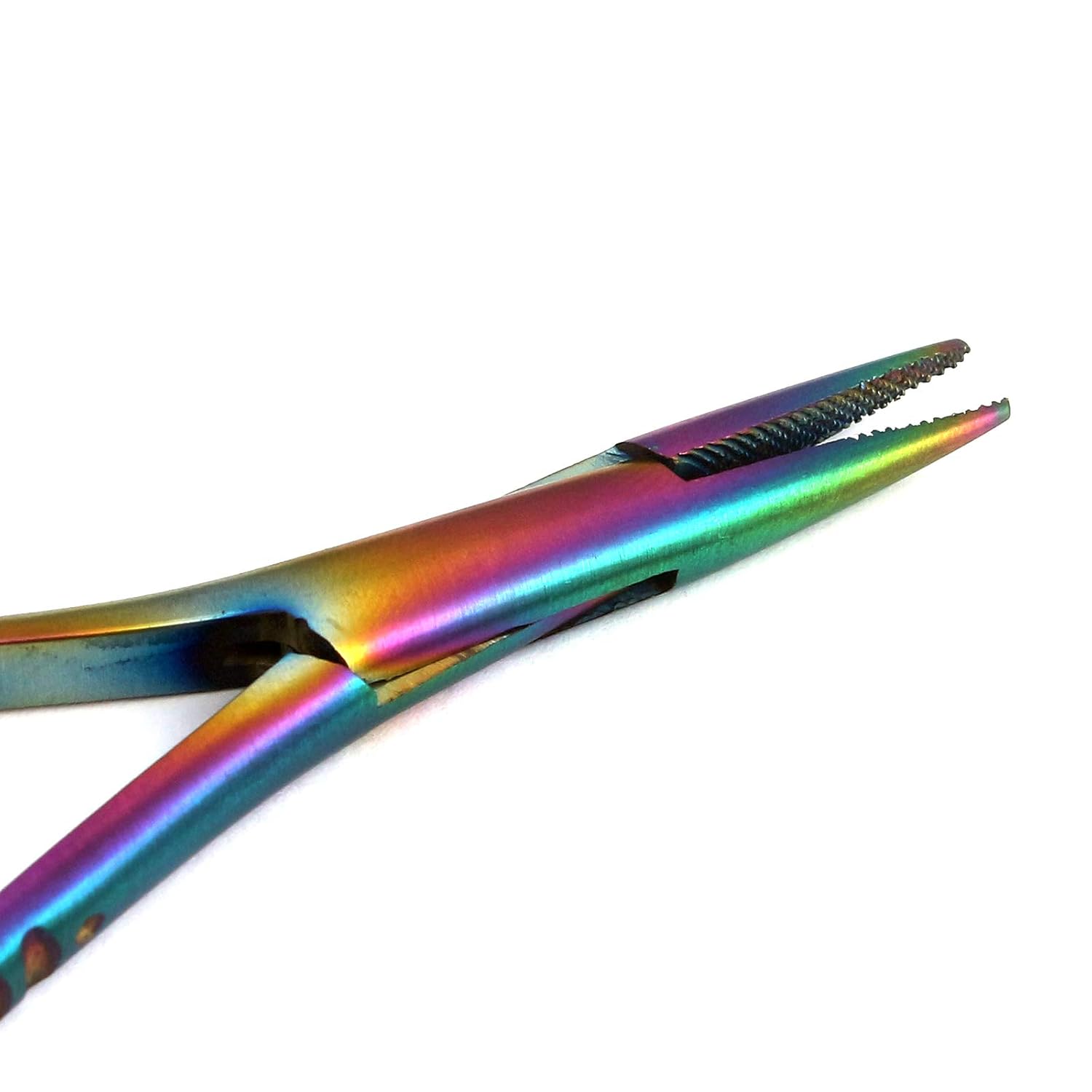 DDP Multi Color Rainbow Mathieu Ligature Elastic Placing Plier 5.5" Needle Holder Stainless Steel