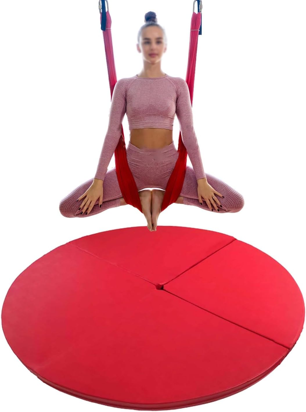 Gym Home Pole Crash Mats Extra Large, Aerial Yoga Hoop Pole Dance Mat, Waterproof Adult Exercise Protection Mat, Safety Dance Floor Cushion
