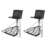 Hawk Kickback LVL Hang-On Deer Hunting Tree Stand, Deer Stand with Kick Back Footrest, XL Comfort Seat and Oversized Platform