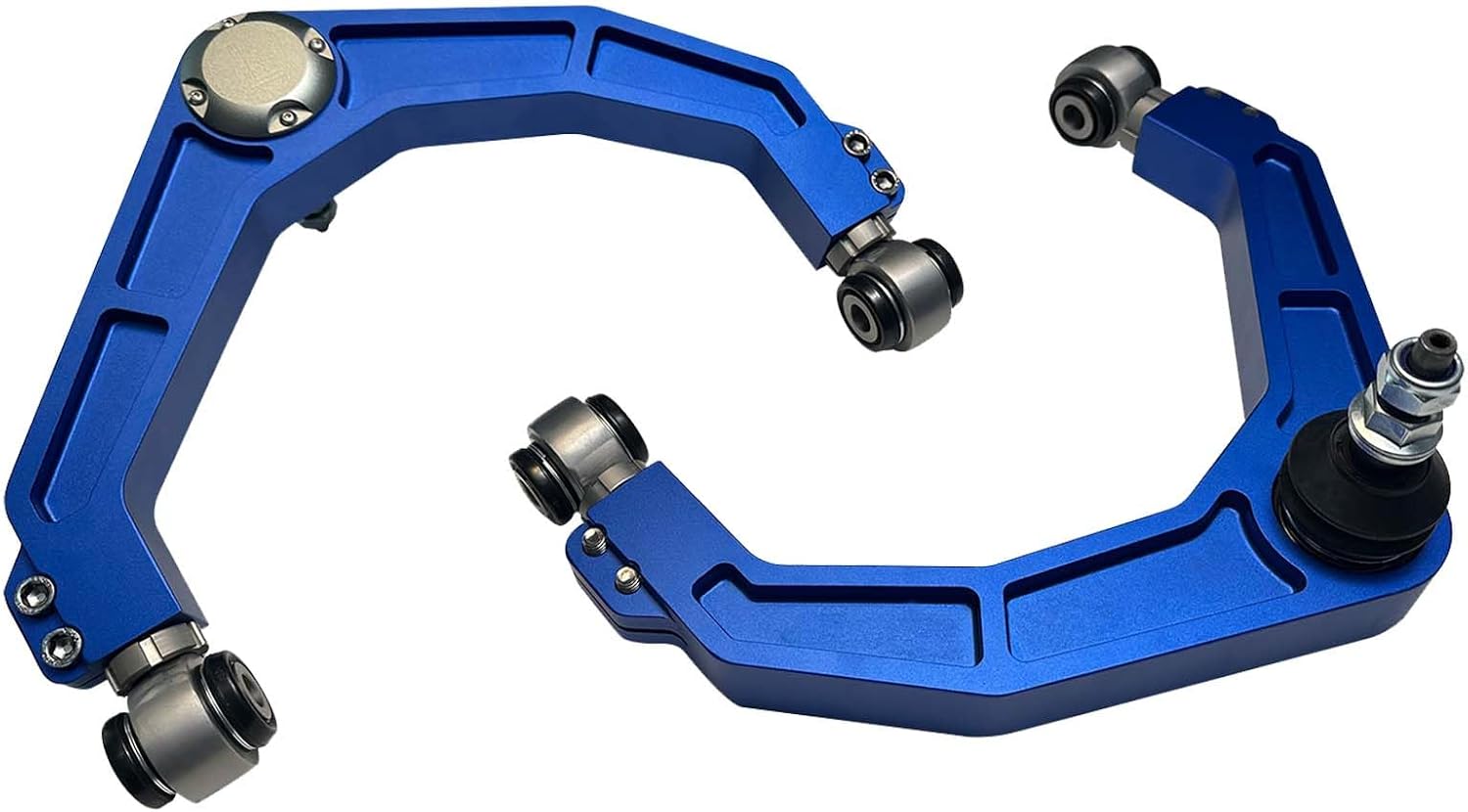 Heavy Duty Forged 2-4" Lift Upper Control Arms FUCA Compatible with 2006-2010 Dodge Ram 1500 for 11-22 Ram 1500 CNC Machined 6061 Suspension Kit W/Adjustable End Bushing Kit, One-piece Design