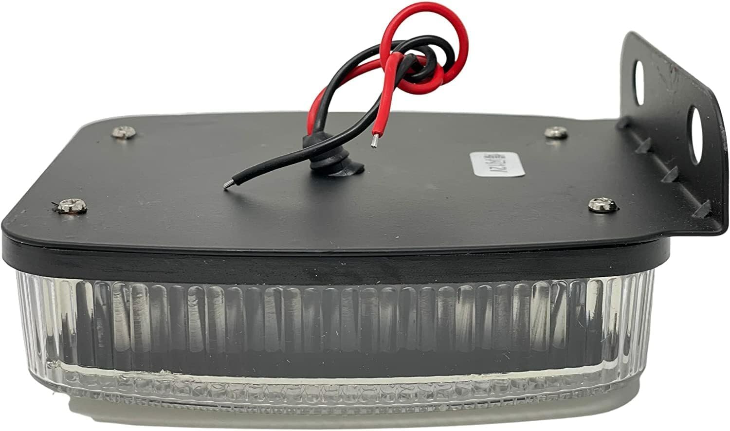 5.5" x 4" Rectangle 30 LED Red + Blue Strobe Light Iron/Metal Mounting Bracket DOT/SAE Approved IP67 Waterproof Anti-Shock Anti-Fog High Intensity Towing Construction Safety Security Trucks (2 PACK)