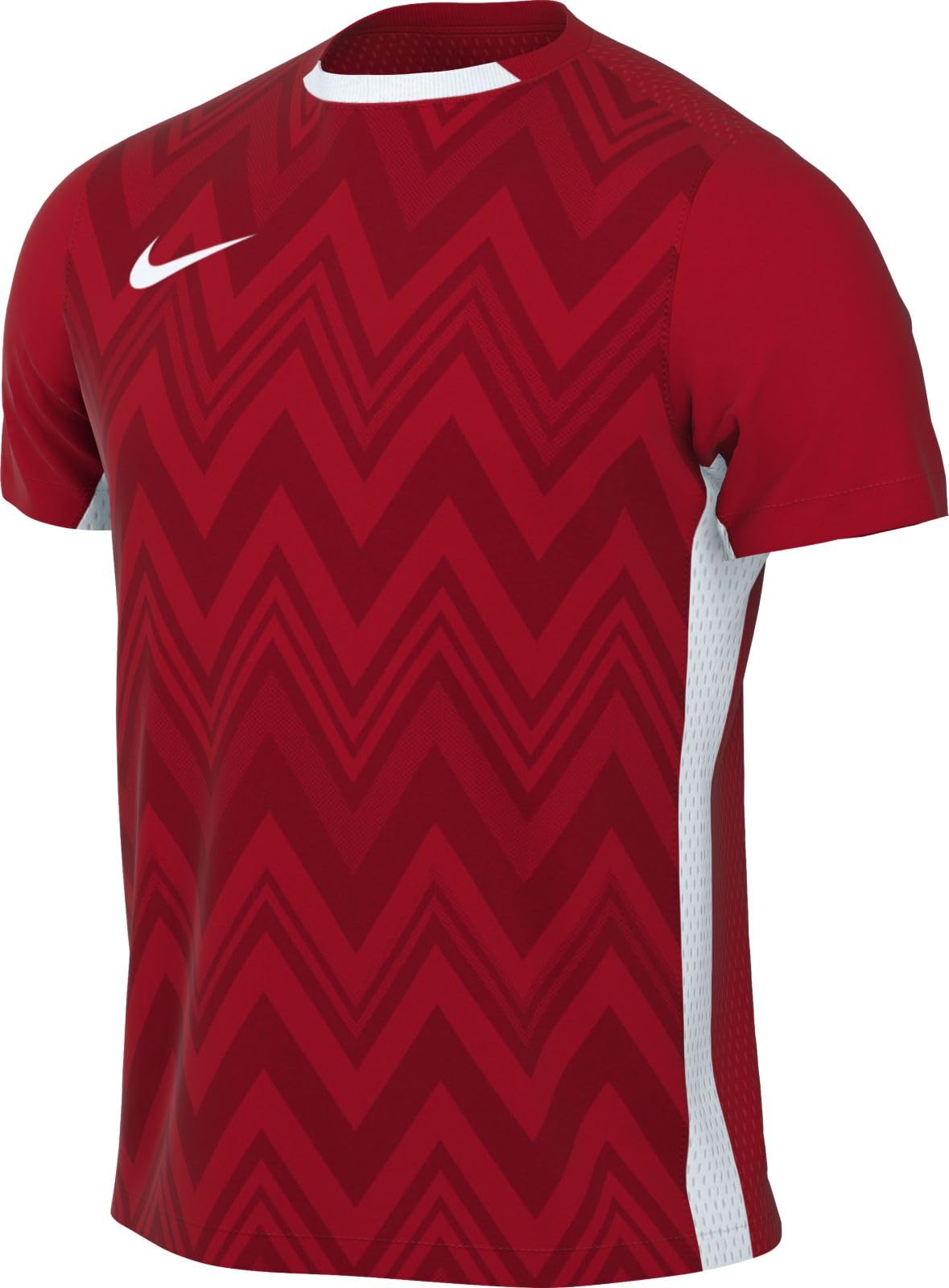 Nike M NK DF Chalng V JSY SS Haut à Manches Courtes, Rouge/​Blanc, m Homme
