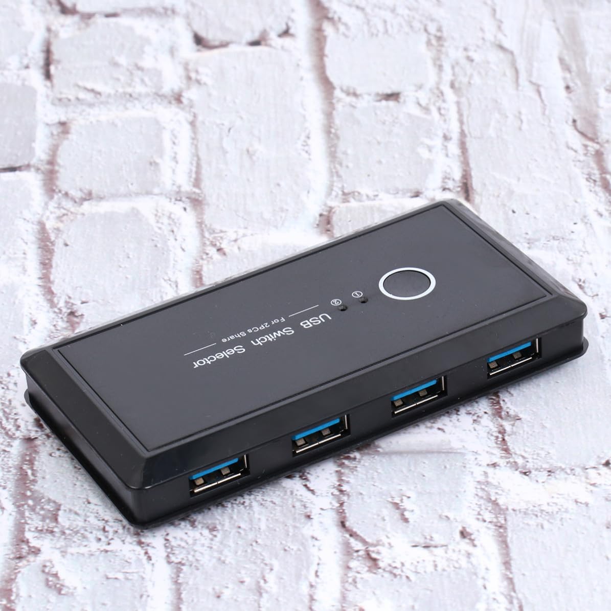 Selector Conmutador Automático de 2 Entradas USB 3.0, para 4 Dispositivos