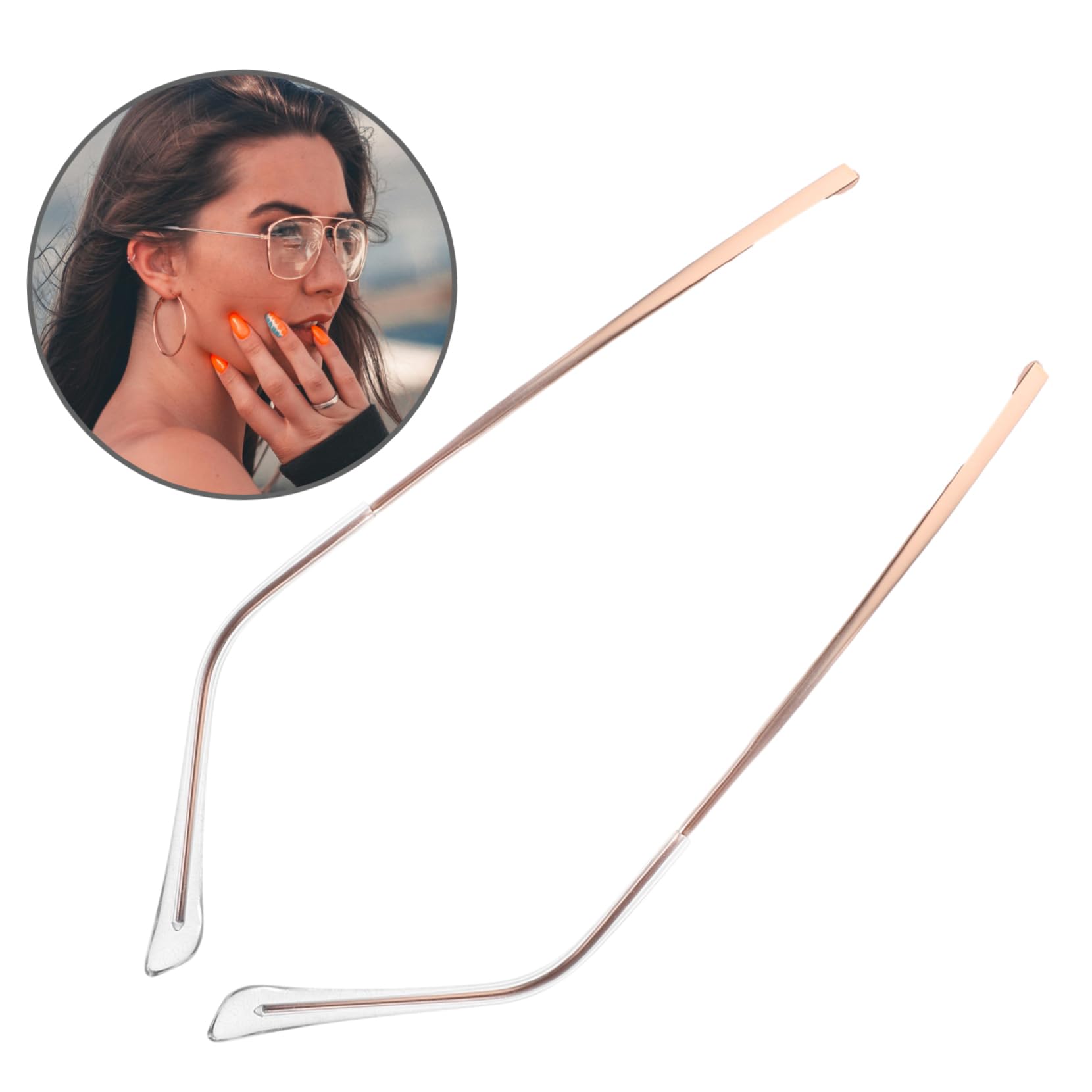 Healvian 5paires Jambes De Lunettes Métalliques Bras De Remplacement Universels Pour Lunettes Et Accessoires Pratiques Pour Équiper Vos Montures
