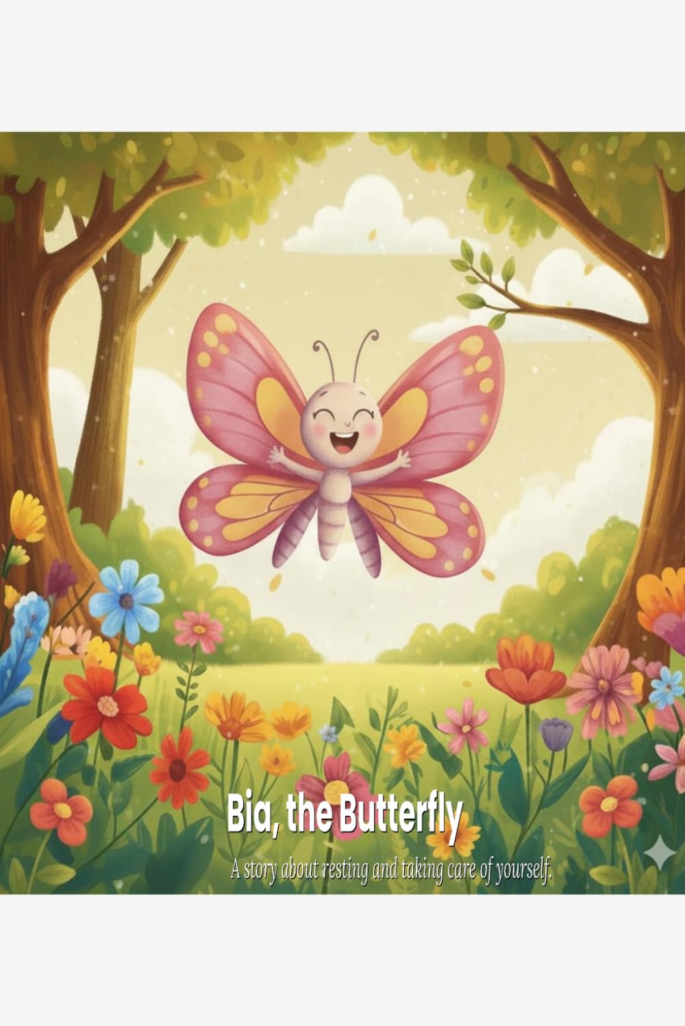 Bia, the Butterfly!!! A story about resting and taking care of yourse