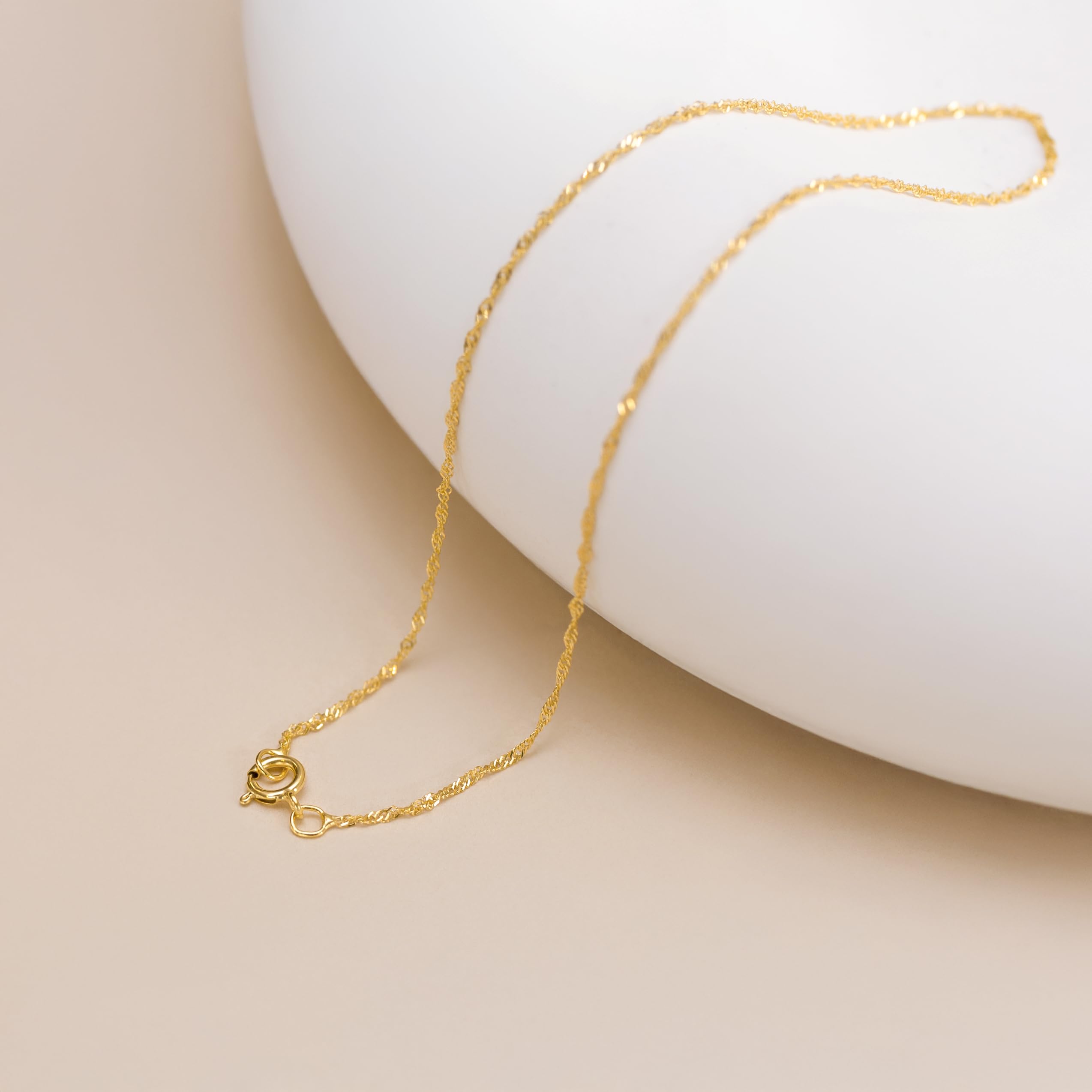 Carissima Gold - Maille Corde Bracelet de Cheville Femme - 9 cts Or 375/1000
