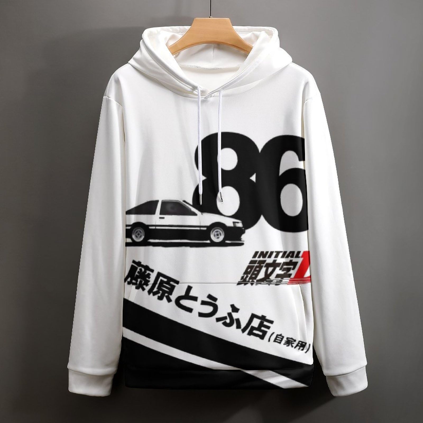 Amazon.co.jp: パーカー メンズ 頭文字d イニシャル D 藤原拓海 長袖