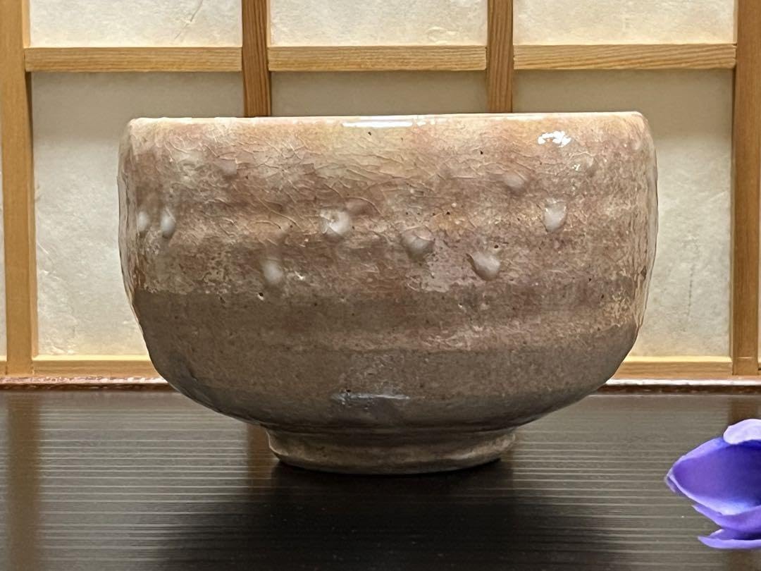 Amazon.co.jp: 赤膚焼 金野光賀（かのう こうが） 抹茶碗 尾道 有神窯