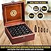 Beautiful Essential Oil Storage Box Organizer - Hold 36 5-15ml & 10ml Roller Bottles - Free Roller Bottle Opener and 192 EO Labels - Wooden Oil Case Holder