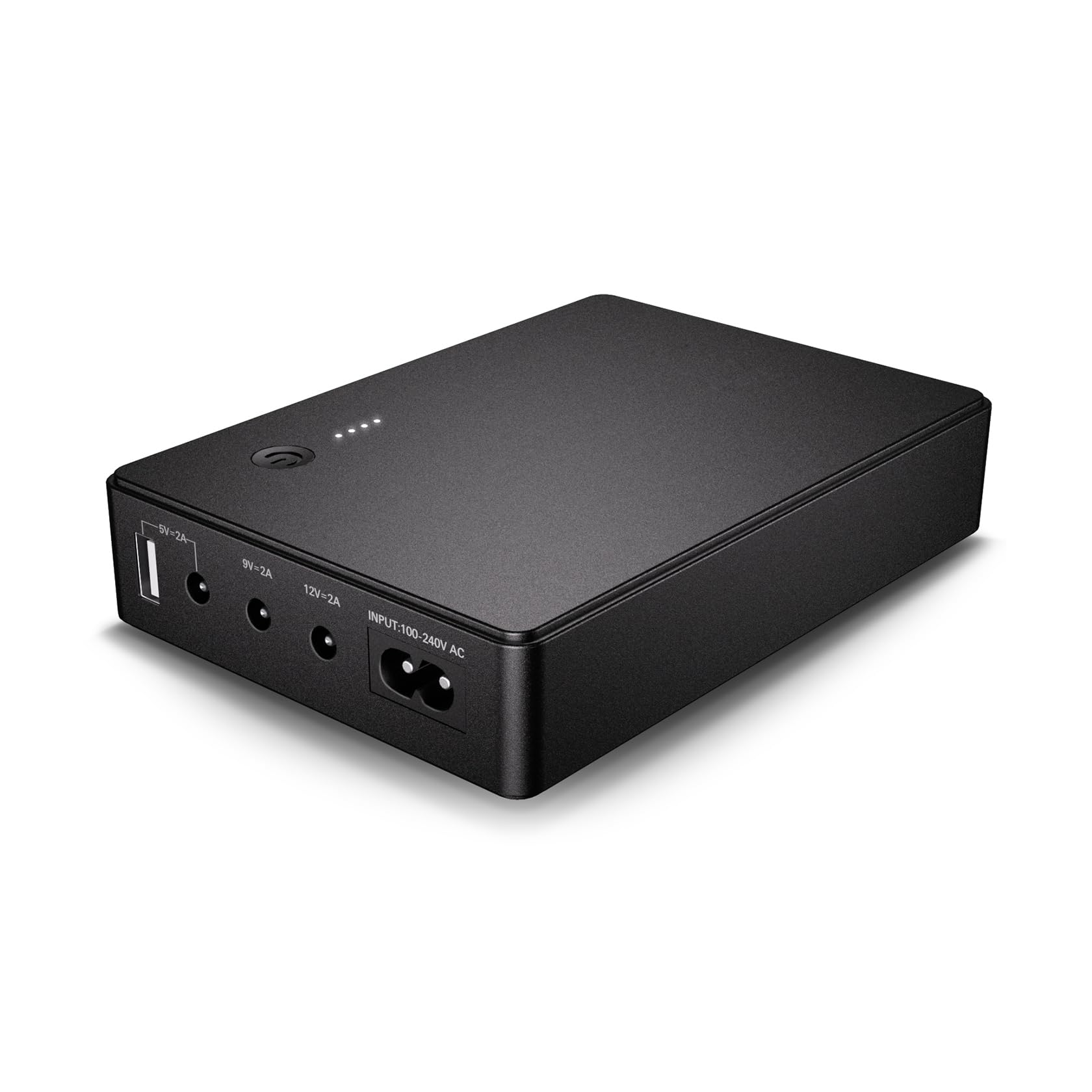 Mini UPS alimentazione senza interruzione per router, modem, fotocamera con ingresso uscita AC USB 5V DC 5V 9V 12V 2A (37Wh)