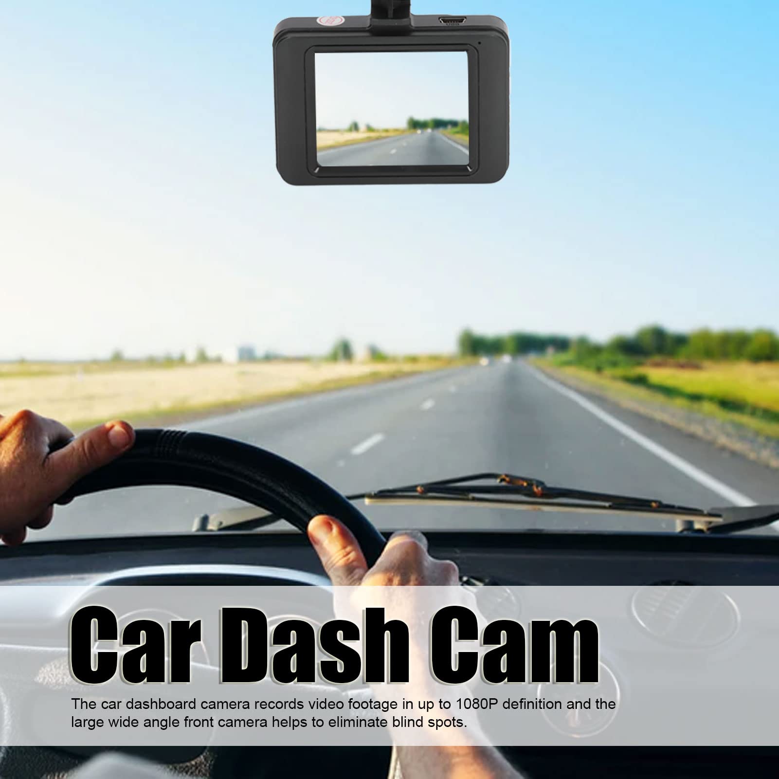 Wideorejestrator Samochodowy Dashcam Full HD 1080P Nagrywanie w Pętli Detekcja Ruchu Kamera Deski Rozdzielczej