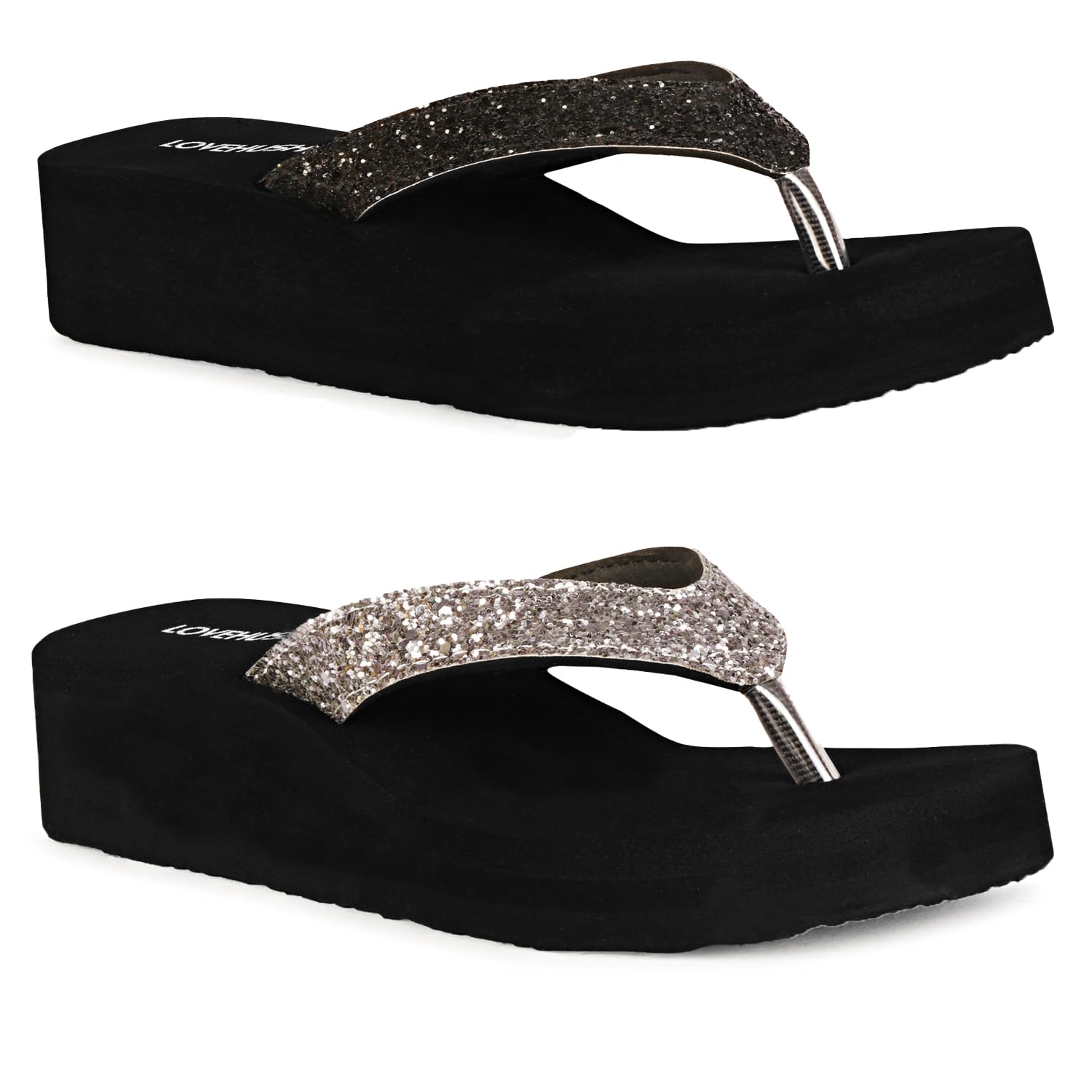LOVEHUSH Doctor Slipper for Women | Orthopedic, Diabetic, Pregnancy | Soft Doctor Anti-Skid Slipper for Women |Slides, Flip-Flops, Slippers, Chappals | For Ladies and Girls S5-BLK-S5-GRY-4 (B0D4R9BGGG) Amazon Price History, Amazon Price Tracker