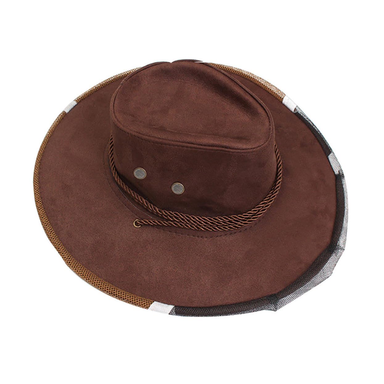 VICASKY Cappello da Ape con Velo Protettivo a Rete e Maschera Copricollo Integrale per Apicoltura, Guanti in Pelle Bianca Inclusi, Traspirante con Cerniera e Corde Regolabili