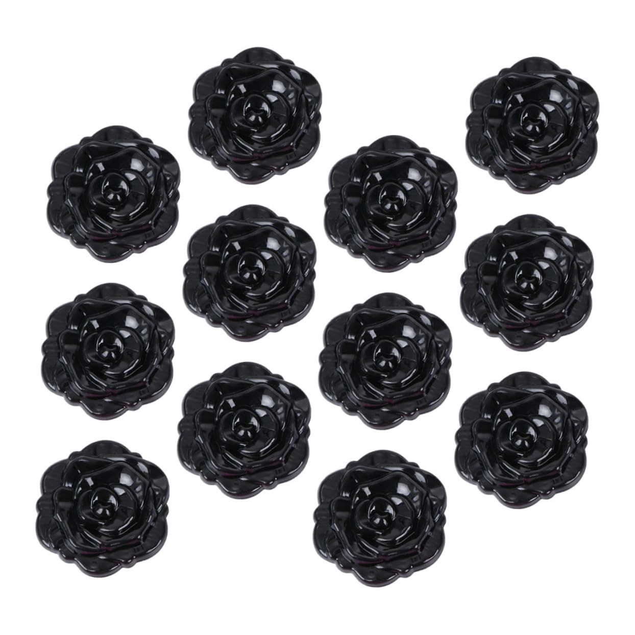 Miroirs de maquillage Healvian pliables pour sac à main, lot de 12 petits miroirs noirs légers