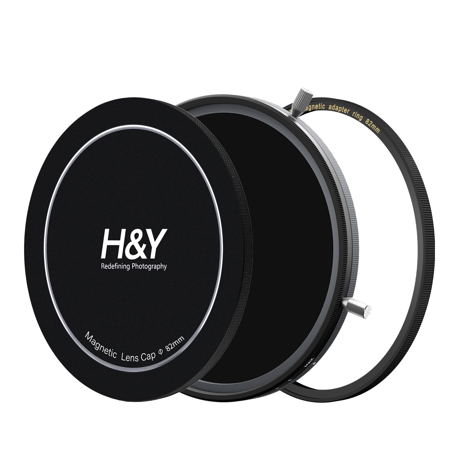 H&Y EVO 82 mm zmienny ND3-1000 i CPL filtr 2 w 1, podwójny uchwyt magnetyczny i gwintowany filtr polaryzacyjny o neutralnej gęstości (1,5-10 przystanków), niemieckie szkło True Color, 22-warstwowa