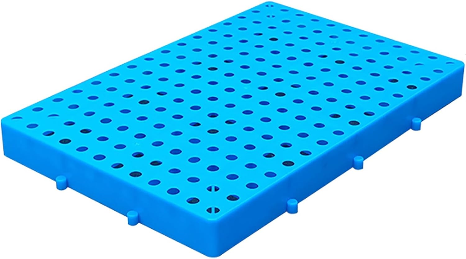 Plastic Pallets, Lightweight Plastic Floor Pallet, Lightweight Breathable Grid Pad, Interlocking Storage Pads, Breathable Perforated Platform, for Supermarket Pet(60x40x5cm/24x16x2in)