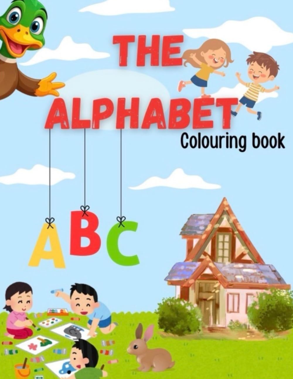 Alphabet colouring books for kids: A-Z Letter Colouring Pages for Toddlers, Preschool & Kindergarten