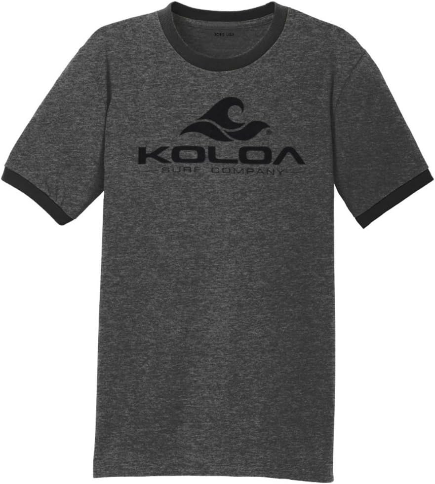 Koloa Surf Classic Wave Logo Ringer T-Shirts in Sizes S-4XL