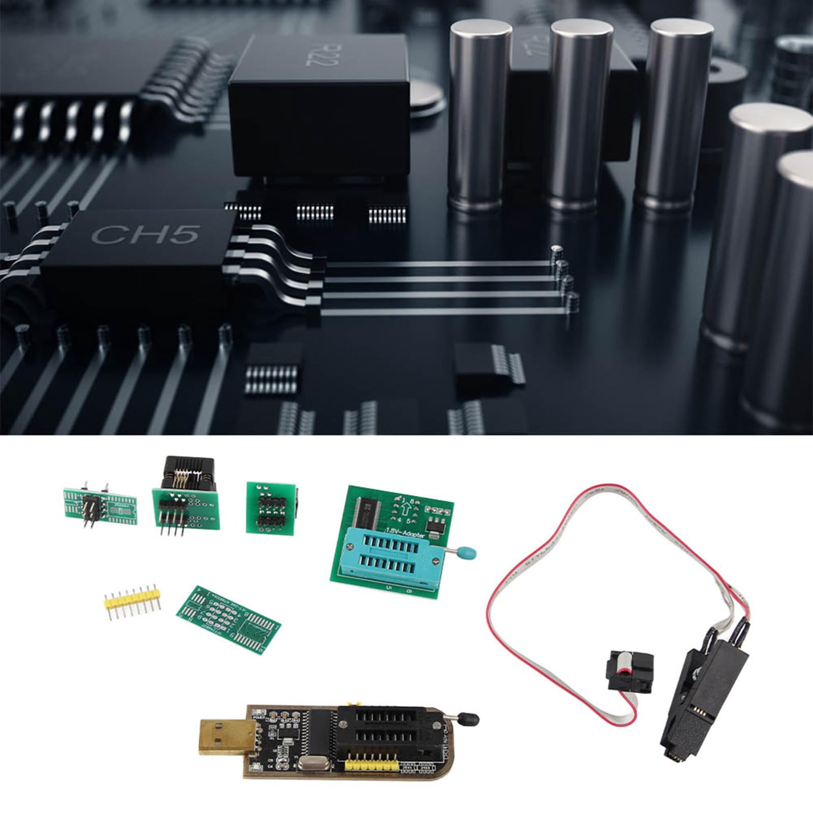 SOP8 Klip Testowy CH341A Programator USB Flash 1.8 V Adapter SOP8 do DIP8 Moduł Konwertera Gniazda Adaptera