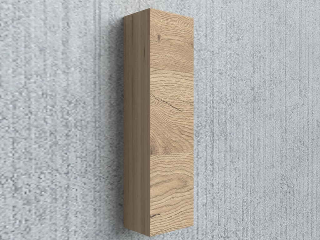 MaMa Store Atena Colonna in Kit Reversibile con sistema di apertura push and pull, Laminato, QUERCIA NATURALE L. 30 X P. 22 X H. 110 Cm