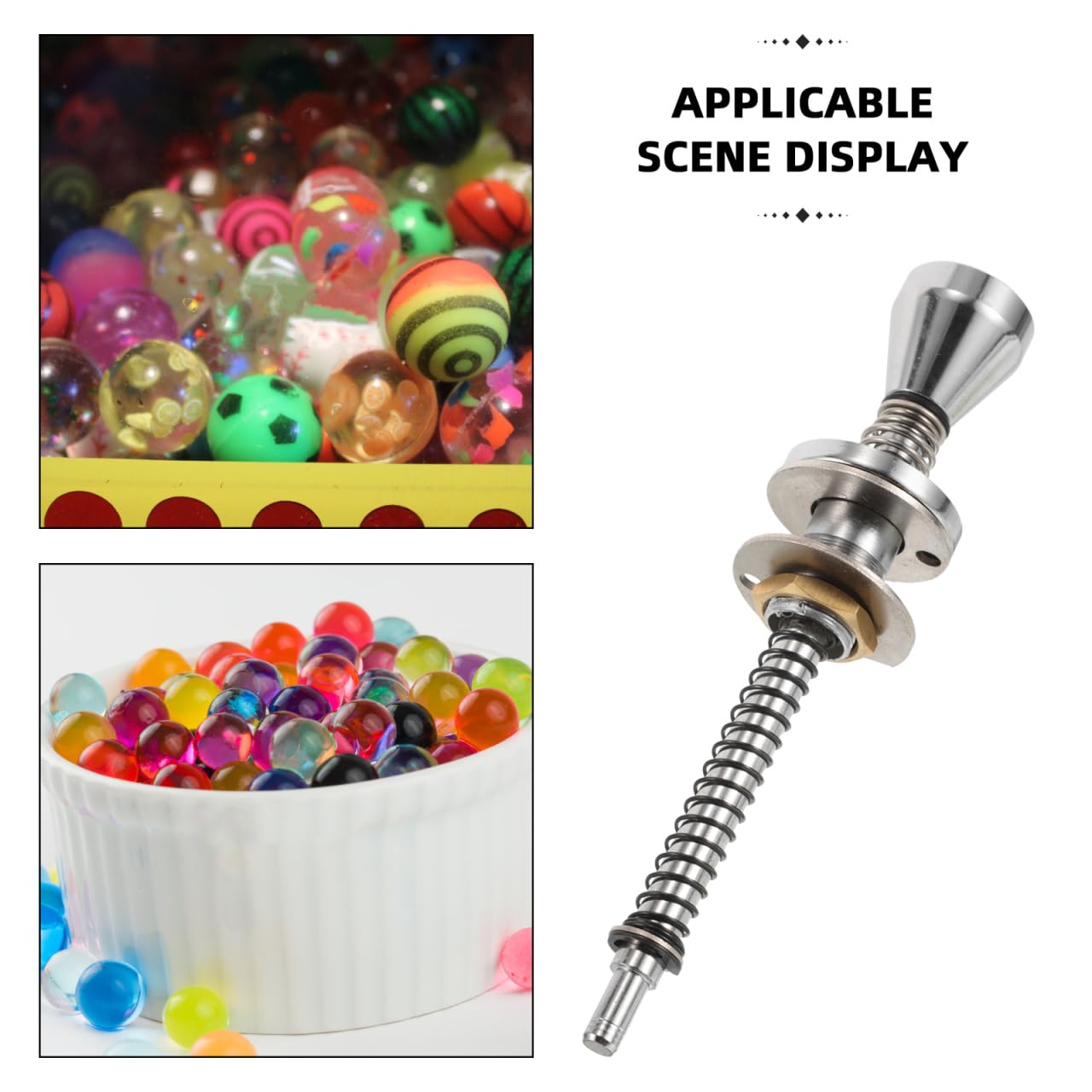 ibasenice Accessoires de Levier de Flipper pour Flipper Barre à Ressort pour Barre de Machine à sous Tireur à sous Petites pièces de Pièces de Jouet Alliage argenté