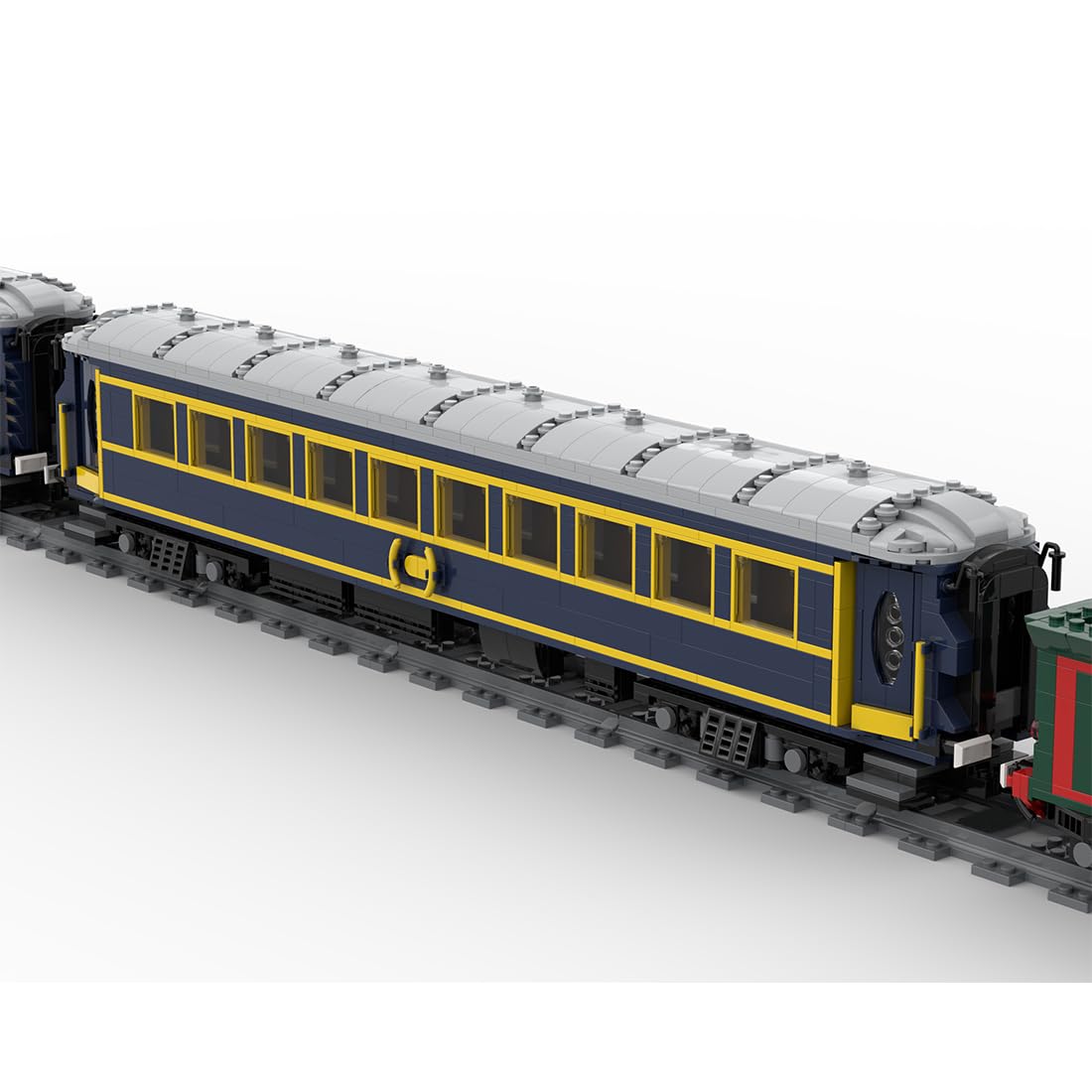 Zestaw klocków do budowania lokomotywy, Orient Express CIWL, luksusowy model kolejowy w stylu vintage z lokomotywą parową SNCF 290 G 353 i Lx1929, zestawy pociągów MOC, wersja statyczna, 3455 szt