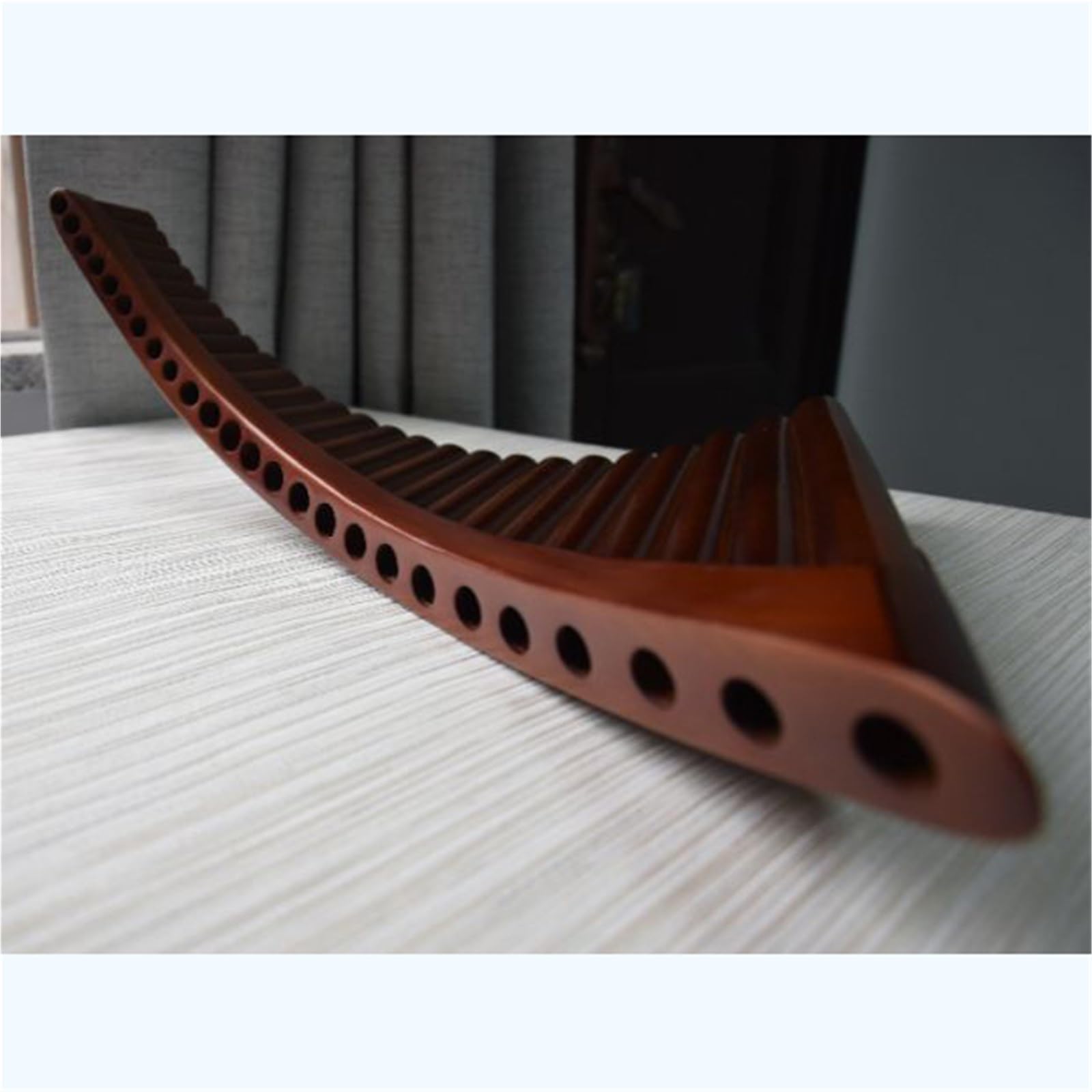 Pan Flute Instrument Bottom-supported Panpipe 22-tube G-tuned C-tuned Bitter Bamboo Panpipe For Beginners(L,G)