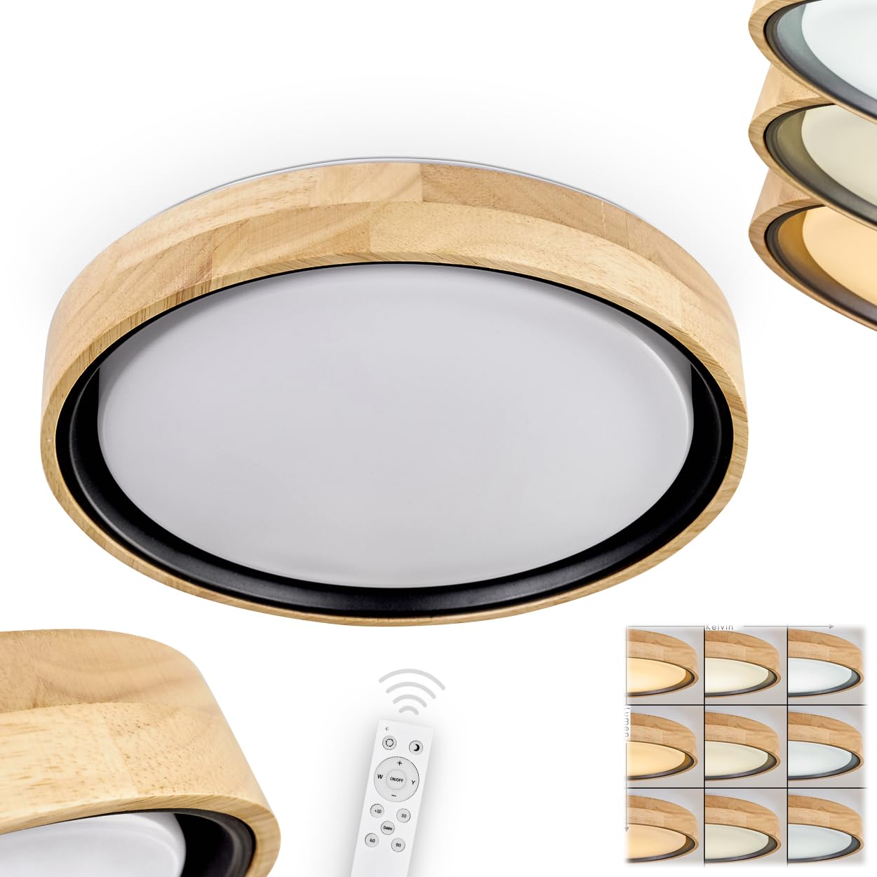 Melstad Ceiling Light LED Ecru, White, 1-light Source, Remote Control H3710494