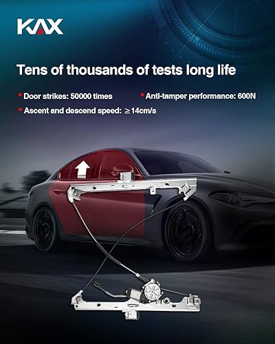 Miniatura 5 de KAX 741-644 Elevalunas eléctrico y conjunto de motor Reemplazo del lado del conductor delantero izquierdo compatible con Silverado Sierra Escalade