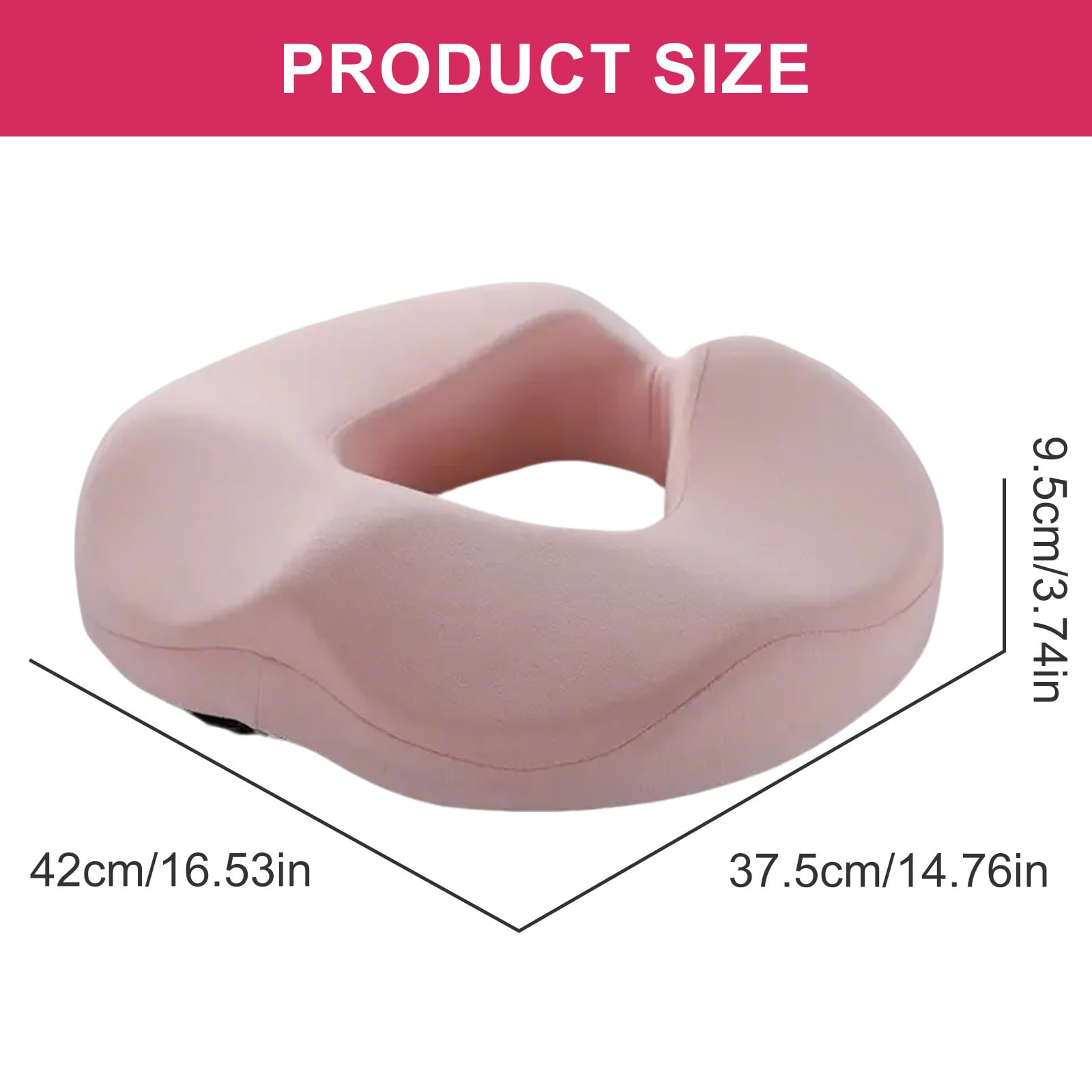 Cuscino ergonomico in Memory Foam per Sedia, allevia l'affaticamento da Seduta, è Resistente e Facile da Pulire.