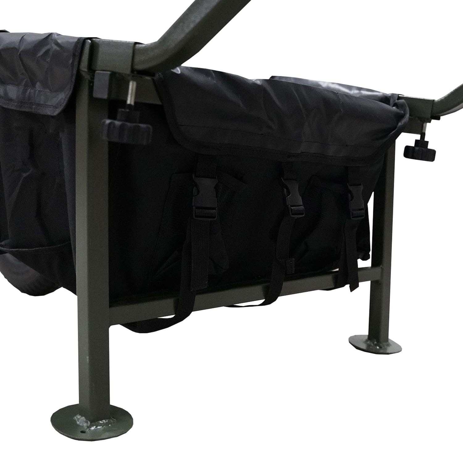 Carp Trolley MK II – Wendiger Angel-Transportwagen bis 75kg – Längenverstellbare Ladefläche & Luftbereifung – Inklusive Gepäcktasche – Klappbares Stahlrohrgestell